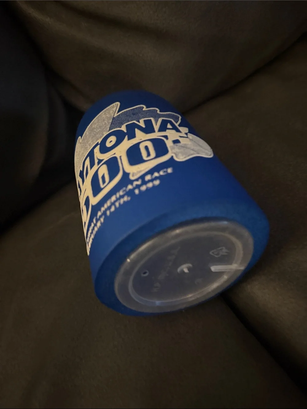 NASCAR racing 500 coze beer Blue Can Cooler - Daytona Branding